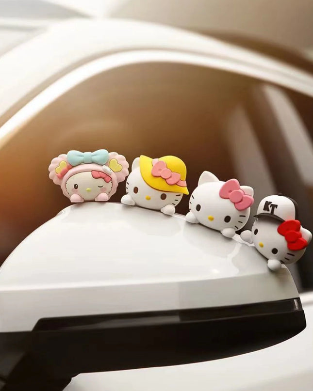 1pc Hello Kawaii Kitty Car Decoration Ornaments Charm DIY Car Display Decoration Ornaments Birthday Gift Valentine's Day Gifts