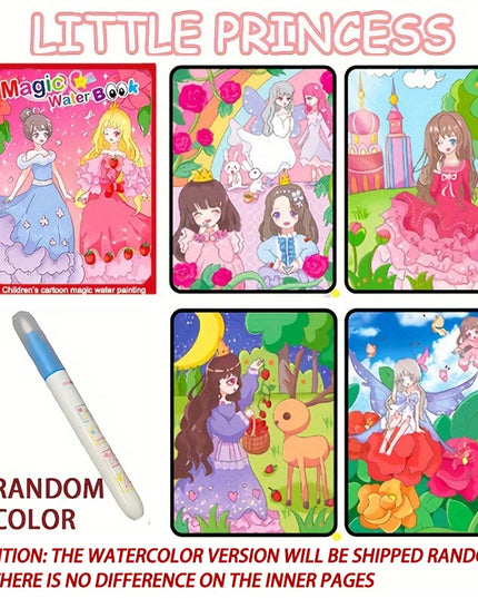 Magical Book Water Drawing Montessori Toys Reusable Coloring Book Magic Water Drawing Book Sensory Early Education for Children