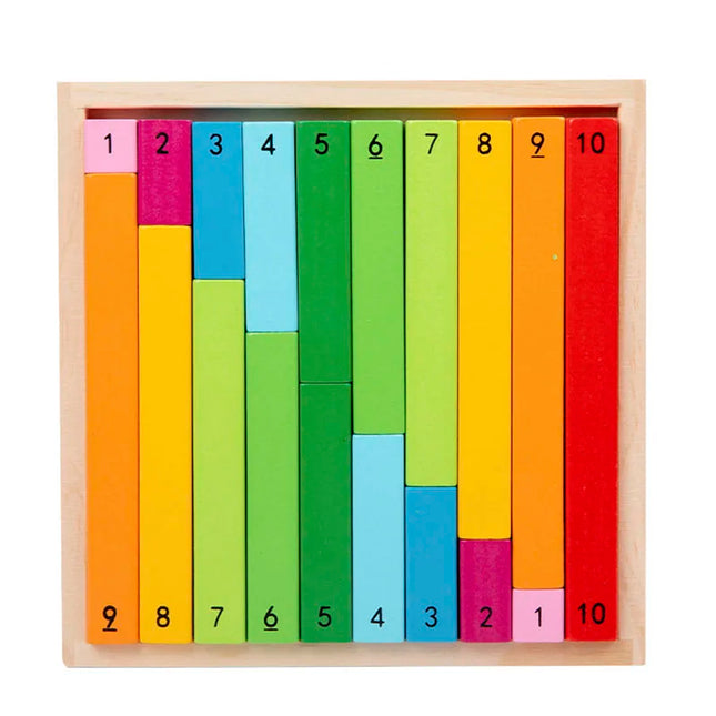Wooden Montessori Teaching Aids Math Toys Color Fraction Sticks Kindergarten Early Education Learning Educational Toys For Kids
