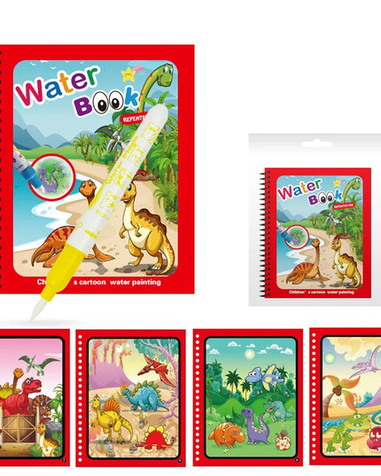 Montessori Toys Reusable Coloring Book Magic Water Drawing Book for Kids Toddler Toy Painting Book Educational Toys for Children
