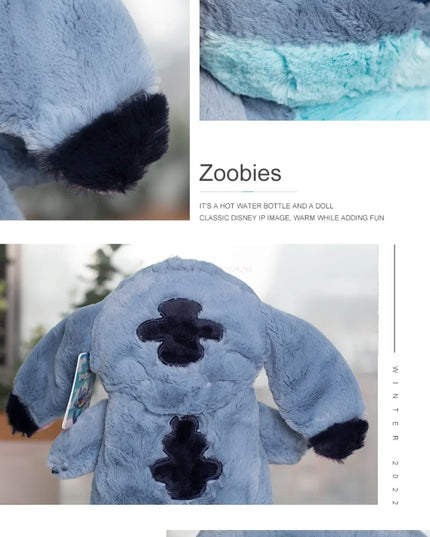Stitch Angel Lotso peluche a mano bottiglia calda bottiglie di acqua calda inverno portatile borsa a mano calda