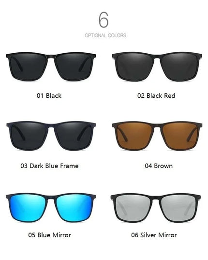 Luxury Square Vintage Polarized Cycling Sunglasses Men Women Fashion Travel Driving Fishing Sun Glasses Male Eyewear UV400