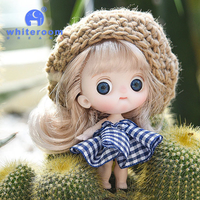 Small Dolls Mini Toys For Girls Gift Present House Accessories DIY Doll Furniture Set Bathroom Kitchen Living Room Bakery