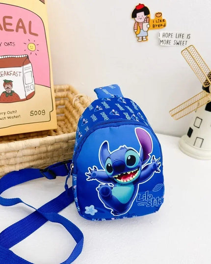 New Stitch Cartoon Children's Bags Fashion Casual Messenger Bag New Tide Take Coin Purse Boy Chest Bag Holiday Gift  Wholesale