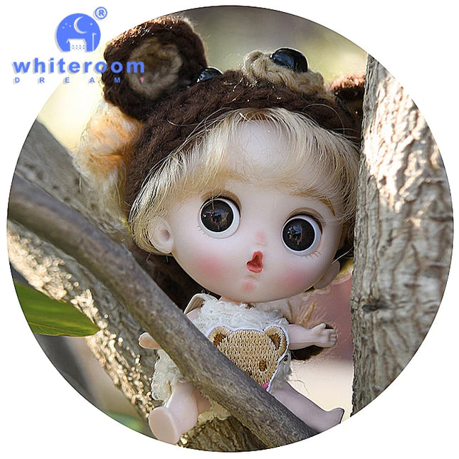 Small Dolls Mini Toys For Girls Gift Present House Accessories DIY Doll Furniture Set Bathroom Kitchen Living Room Bakery