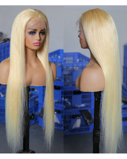 613 Blonde 360 Full Lace Wig Human Hair Pre Plucked Hd 13x4 13x6 Lace Front Wig Blonde Brazilian Straight Frontal Wigs For Women