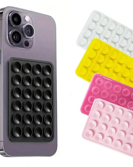 Phone Silicone Suction Cup Holder Multifunctional Suction Cup Wall Stand Square Anti-Slip Single-Sided Case Mount Back Sticker