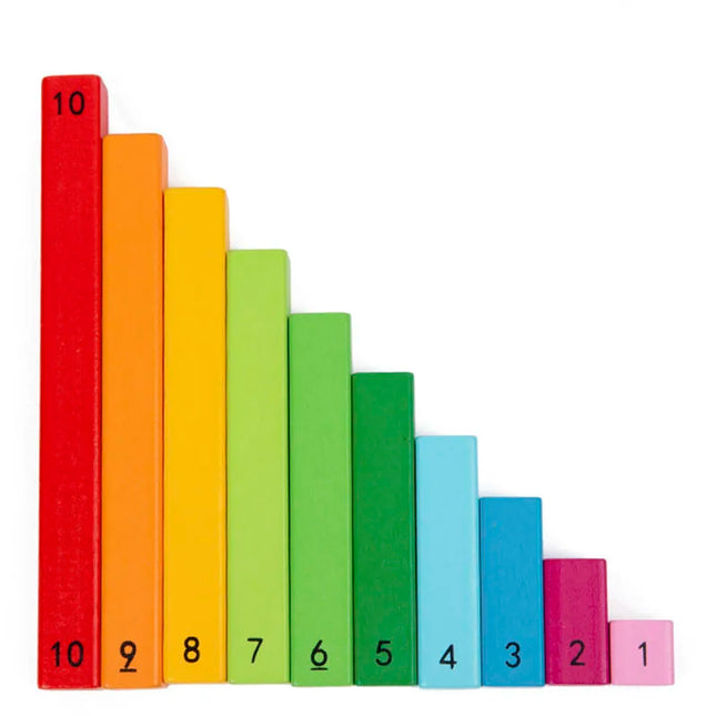 Wooden Montessori Teaching Aids Math Toys Color Fraction Sticks Kindergarten Early Education Learning Educational Toys For Kids