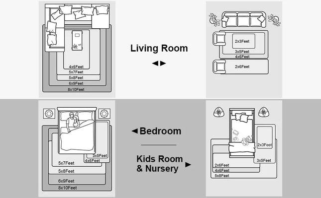 VIKAMA Silk wool Solid Colour Living Room Bedroom Bedside Sofa Soft Mat Home Light Luxury Non-slip Dirty Resistant Washable Rug