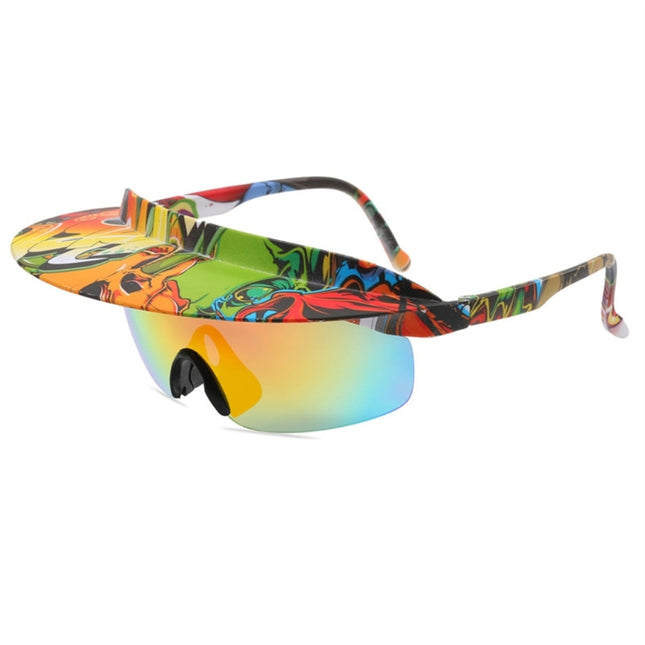 Visor Attaches To Sunglasses Sunglasses With Visor Attached Cycling Sunglasses Visor Shade Sunglasses Windproof Sunglass