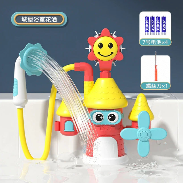 Baby Children's bath toys Water play toys Boys Girls bathing fun Electric water play artifact  Fun shower toy