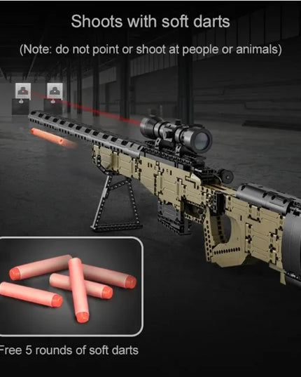 high power lens Cada City Police Military Weapon Sniper Rifle series Building Blocks WW2 For Assault Rifle Bricks Toys Kids Gift