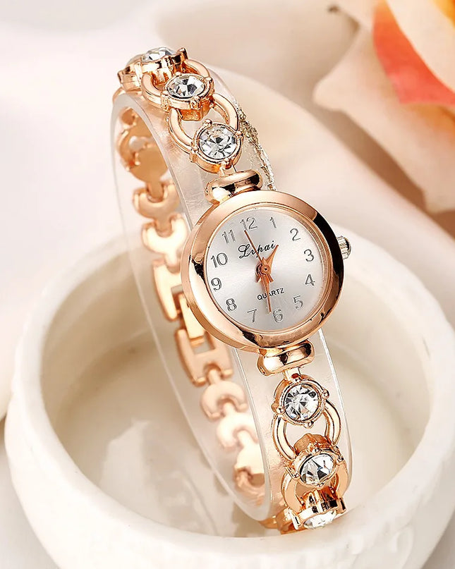 Women Watches 2024 Luxury Brands Stainless Steel Crystal Bracelet Wrist Watch Fashion Ladies Dress Reloj Mujer Montre Femme