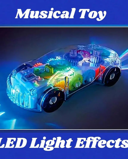 Baby toys Toddler Police Car Electric Vehicle Toy Auto Driving Transparent Gears Music Lights Cars Toys for Kids Boys