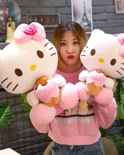 Hello Kitty Filling Plush Toys Stuffed Animal Sanrio Kawaii Kitty Plushie Doll Room Decor High Quailty Gift Girl 30-50cm Doll