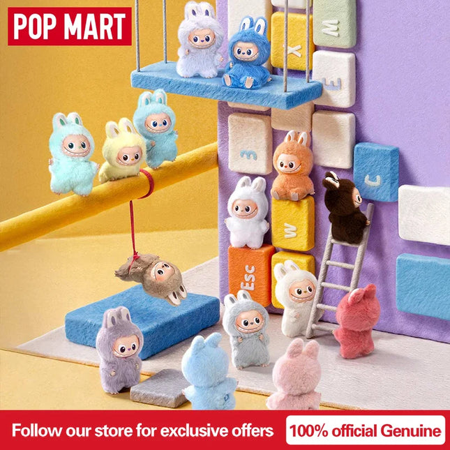 POP MART The Monsters Labubu V4 Pin for Love Series Mystery Blind Box Vinyl Face Plush Doll Pendant Keychain Toy Christmas Gifts