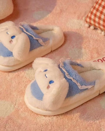 Anime Cartoon Kawaii Hello Kitty My Melody Cinnamoroll Kuromi Slippers Cute Home Thick-Soled Plush Slippers Girls Surprise Gift