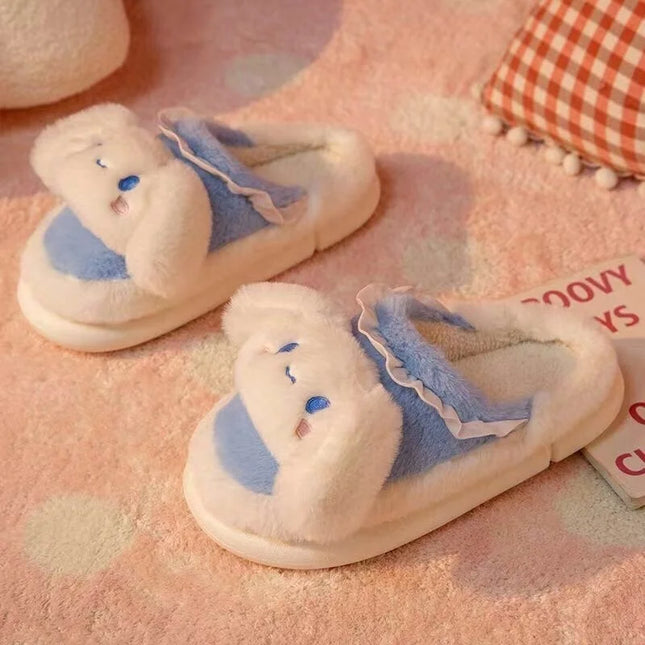 Anime Cartoon Kawaii Hello Kitty My Melody Cinnamoroll Kuromi Slippers Cute Home Thick-Soled Plush Slippers Girls Surprise Gift