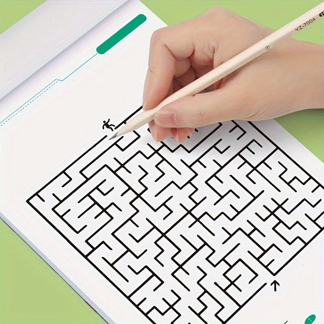 Montessori Maze Game Book, Concentration Training Maze Game, Early Development Toys Book