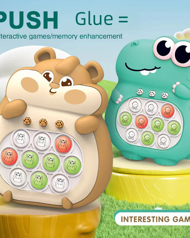 Upgraded Electronic Pop Light Fidget Toy for Children and Adults, Quick Push Game, Stress Relief, Sensory Toy, Gift