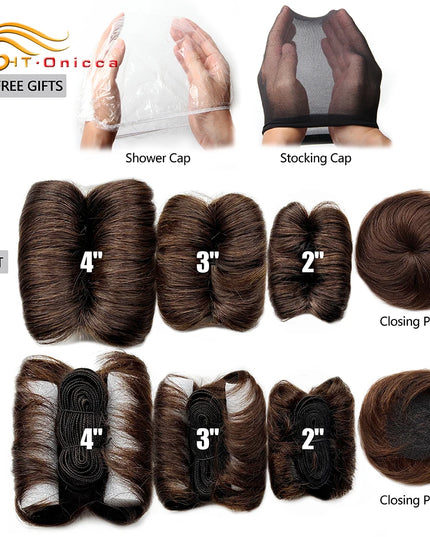 613 Blonde Straight Bundle Human Hair Bundles With Circular Closure 1B 27 30 4 BUG Colored Short Remy Human Hair 28Pcs/Lot