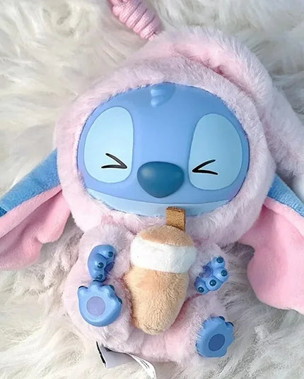 NEW Stitch Eat Something Before Sleep Series Blind Box Plush Dolls Pendant Cute Doll Ornament Mystery Box Surprise Toys Gifts