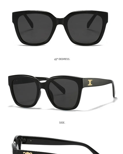 Man Summer 2025 new sunglasses high-end square slimming Facebook same style sunglasses anti UV simple women's version