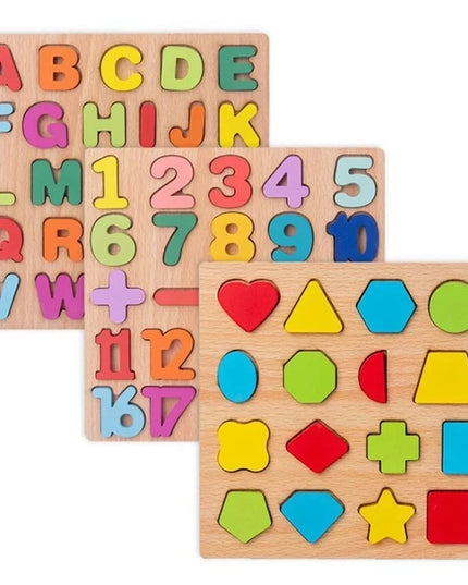 Montessori Wooden Games Baby Toys Puzzle Geometry Educational Games Kids Development Early Learning Toys For Children 1 Year 2