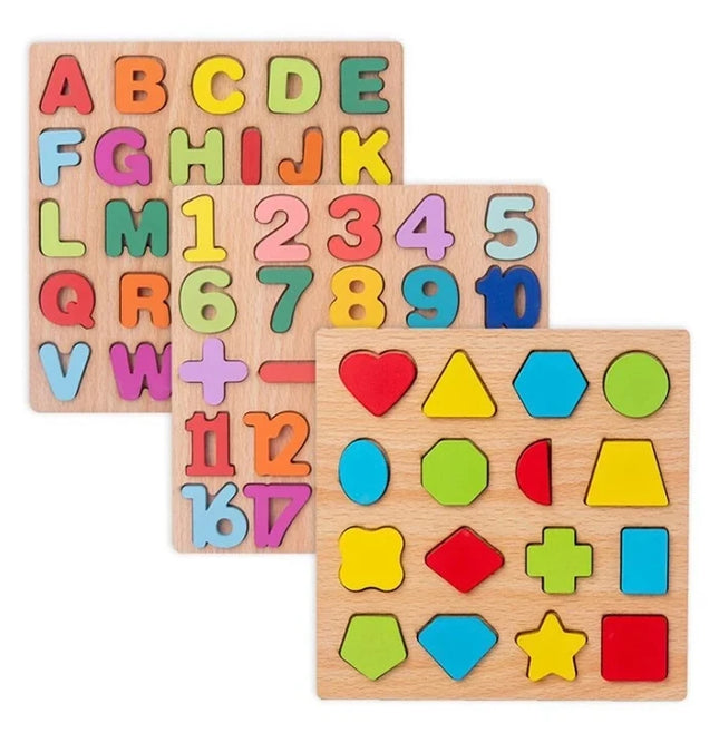 Montessori Wooden Games Baby Toys Puzzle Geometry Educational Games Kids Development Early Learning Toys For Children 1 Year 2
