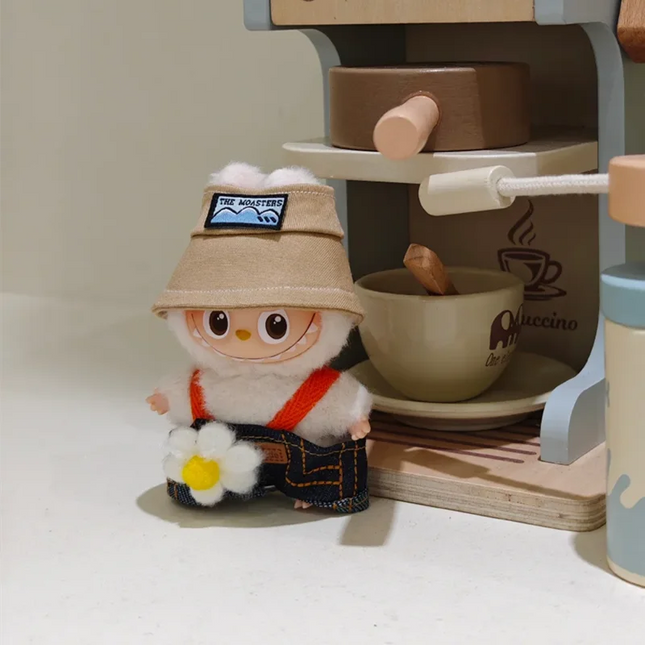 For Labubu 4.0 The Monsters Pin for Love Series Spring in the Wild Dinosaur Plush Set For Labubu V4 Doll Accessories