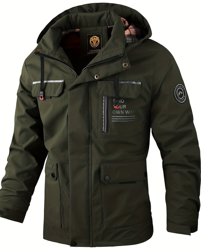 New Men's Fashion Casual Windbreaker Jacket, Spring Outdoor Thin Jacket