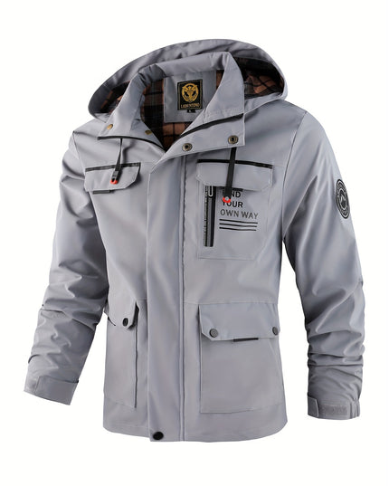 New Men's Fashion Casual Windbreaker Jacket, Spring Outdoor Thin Jacket