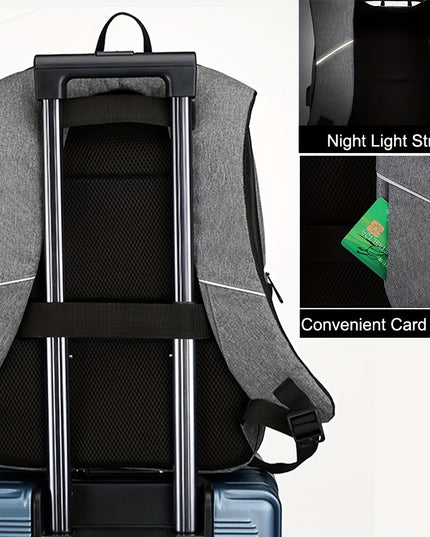 Men's Anti-theft Laptop Backpack, Travel Large Capacity Business Bag Shoulder Bag