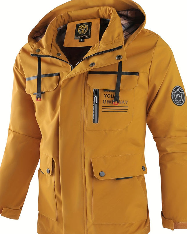 New Men's Fashion Casual Windbreaker Jacket, Spring Outdoor Thin Jacket