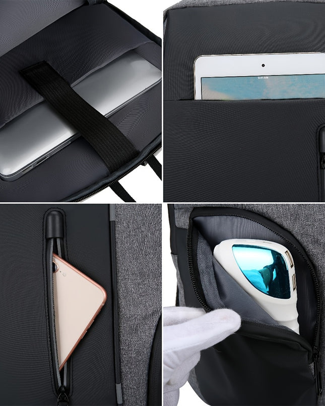 Men's Anti-theft Laptop Backpack, Travel Large Capacity Business Bag Shoulder Bag