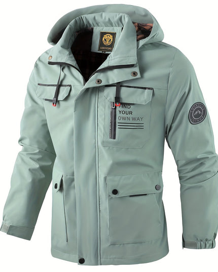 New Men's Fashion Casual Windbreaker Jacket, Spring Outdoor Thin Jacket