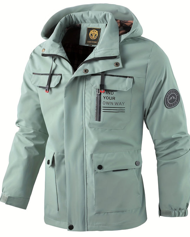 New Men's Fashion Casual Windbreaker Jacket, Spring Outdoor Thin Jacket