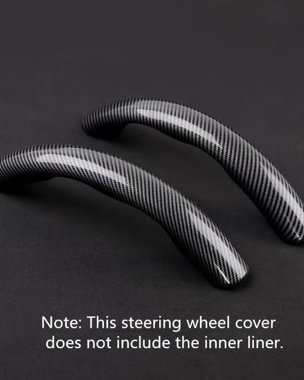 Upgrade Your Driving Experience With A Non-Slip Carbon Fiber Steering Wheel Cover!