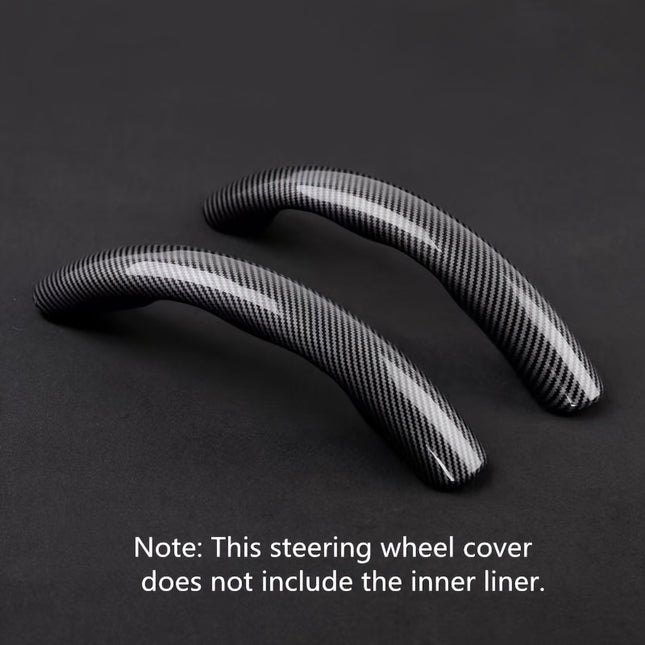 Upgrade Your Driving Experience With A Non-Slip Carbon Fiber Steering Wheel Cover!