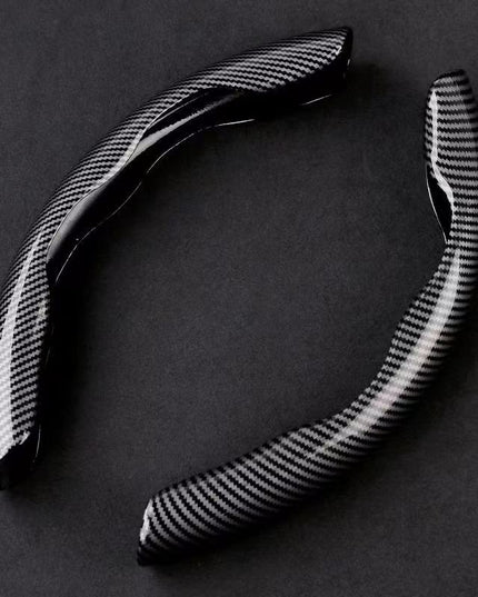 Upgrade Your Driving Experience With A Non-Slip Carbon Fiber Steering Wheel Cover!