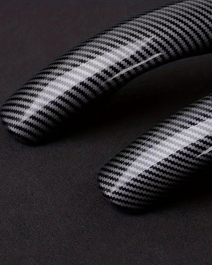 Upgrade Your Driving Experience With A Non-Slip Carbon Fiber Steering Wheel Cover!