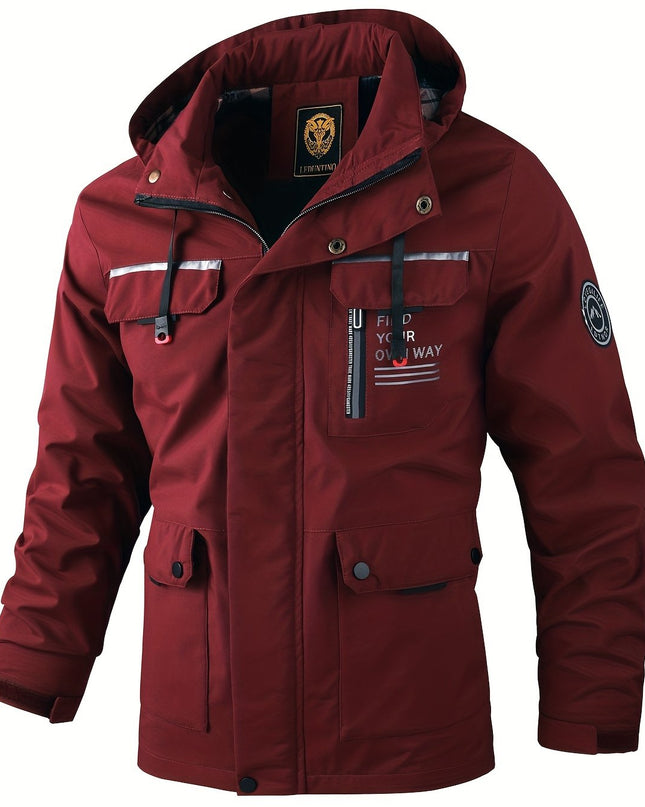 New Men's Fashion Casual Windbreaker Jacket, Spring Outdoor Thin Jacket